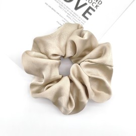 Satin Scrunchie Hair Elastic Hair Band Adult Hair Ornaments Elegant Women Girls Hair Accessories Easy Hair Arrangement Color Full (3 Piece Set of 3 Satin Embossed)