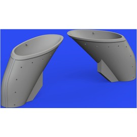 Eduard EDU648766 1/48 Brassin Graman F4F-3 Wildcat Exhaust Pipe (For Edual) Plastic Model Parts, Molded Color