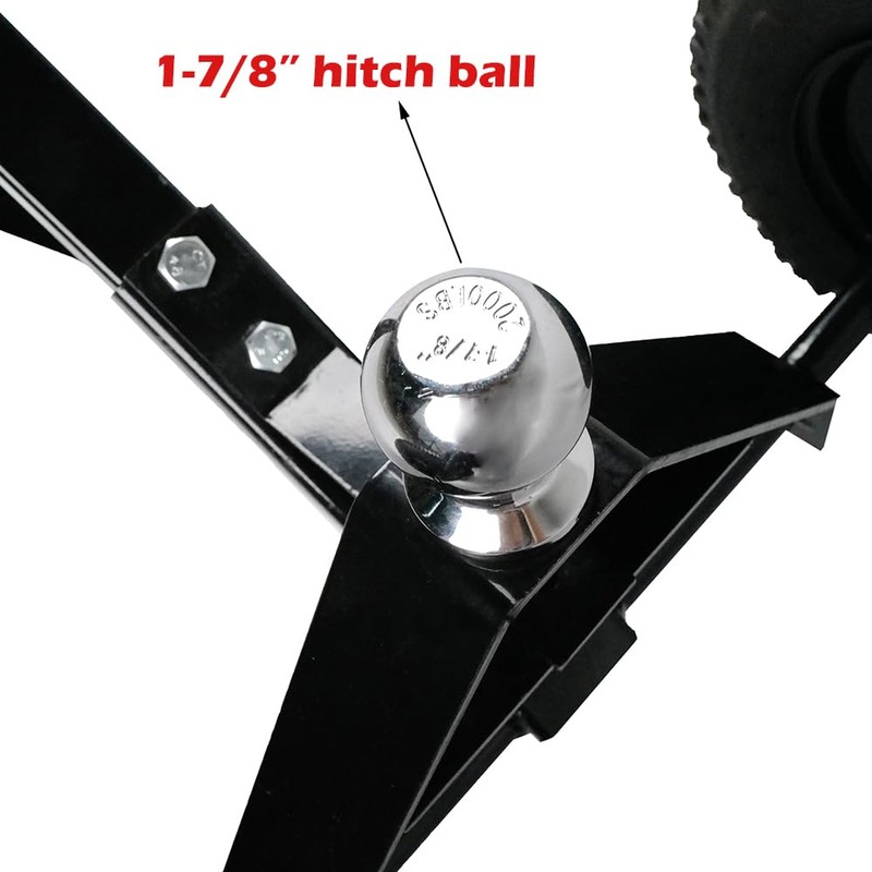 Fouwick 650LBS Capacity Trailer Dolly, 1-7/8” Hitch Ball with 12”