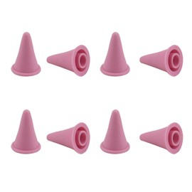 8pcs Knitting Needle Stoppers, Pink Large Silicone Knitting Needle Point Protector Needle Tip Cap Stitch Stopper Protector Cover Knitting Accessories Supplies for Knitting Needle, SATONBEYI