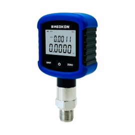 High Precision Digital Hydraulic Industrial Pressure Gauge 0.2% FS Accuracy Air Manometer 1/4 Inch NPT Thread, Battery Powered, Bluetooth Connection and 330° Rotation (360psi)