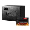 ROLOWAY Money Safe Box with Keys and Fireproof Money Bag