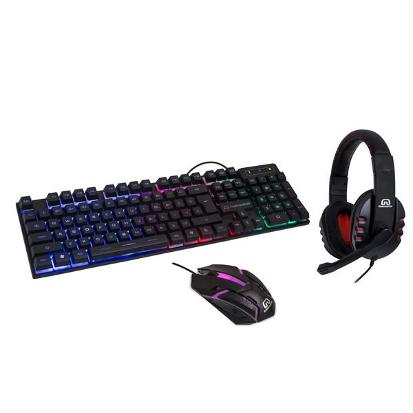 RGB PC Gaming Accessories Combo Kit - USB Spill Proof