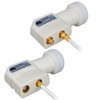 HB-DIGITAL 4x Twin LNB LNC 2 Subscribers Direct (Four Pieces)
