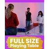 8-Foot Beer Pong Table w/LED Glow Lights & Pong Balls