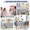 DWCN Checkered Rectangle Tablecloth - Waterproof,Spillproof Anti-Shrink Soft and Wipable