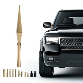 Dart Antenna Replacement for Ford F150 F-150, Ford F150 Accessories, Truck Car F250 F350 car Antenna Motorcycle Antenna Replacement for Harley -7.8inch (Gold)