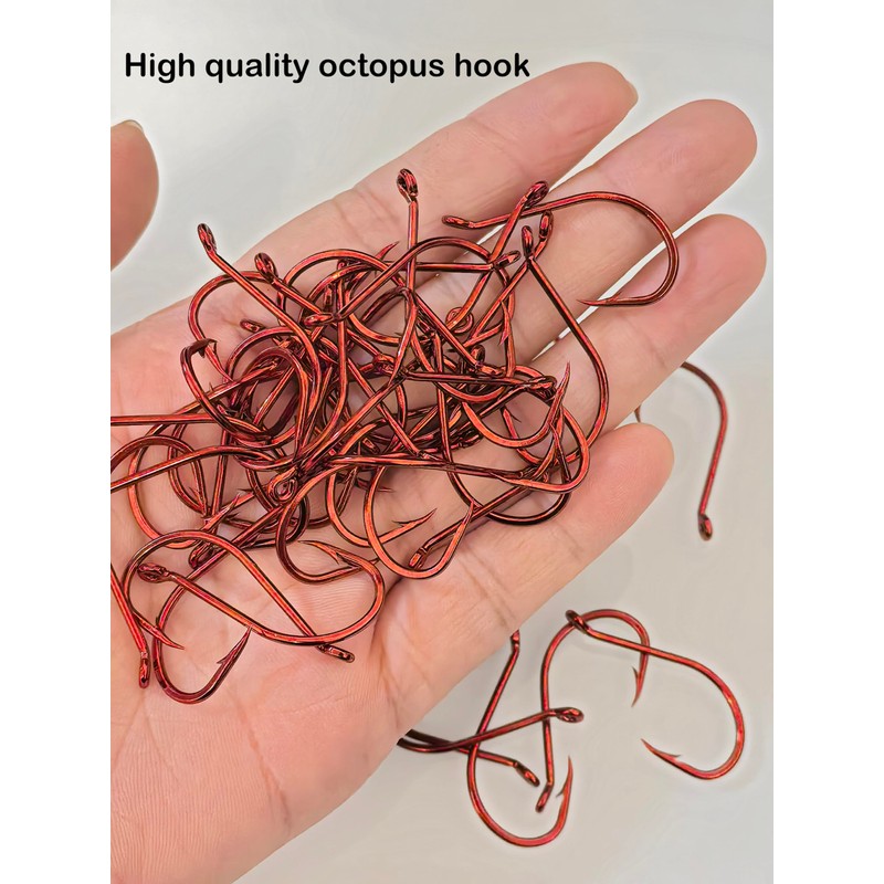 Laxygo Octopus Beak Offset Fishing Hooks Froged Sport Circle Hooks