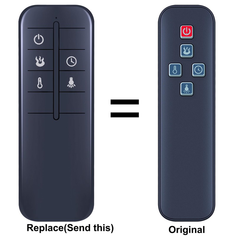 PZL New Replacement Remote Control for Greentouch Fullerton Electric Fireplace