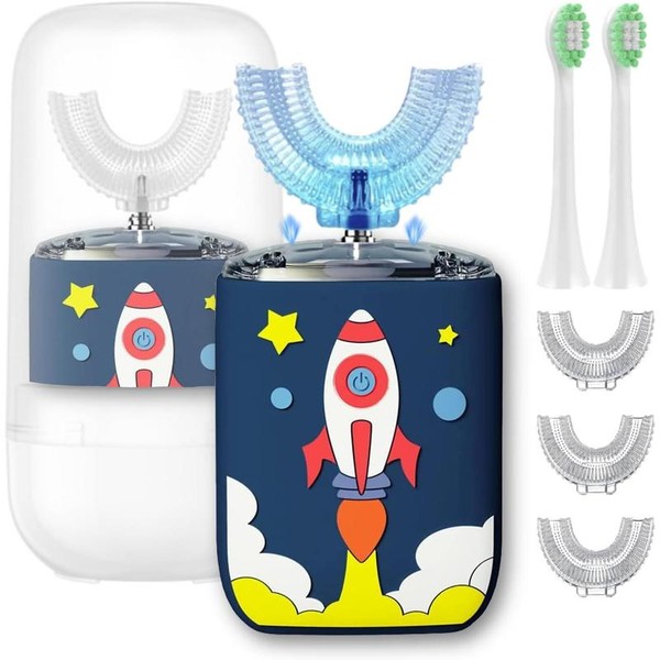 Kids Electric Toothbrush, U Shaped Toothbrush Kids Sonic Automatic Brush