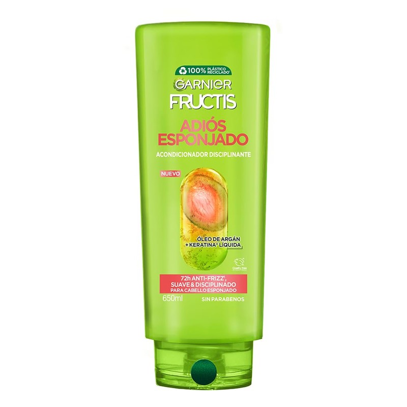 Garnier Fructis Adiós Esponjado Acondicionador Disciplinante Anrifrizz 650 ml