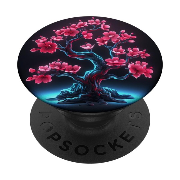 Japanese Pink Sakura Cherry Blossom PopSockets with Interchangeable PopGrip