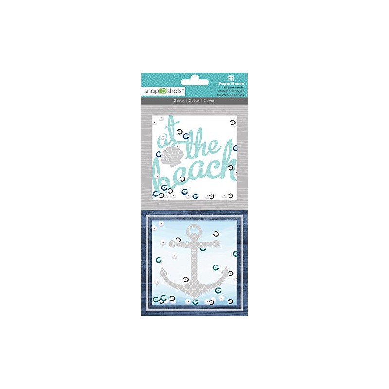 Papier House PRODUCTIONS shkr-0006e Shaker Beach Shaker (Pack of 3)