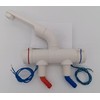 CR-MOESANCO White Compact Mixer Tap + Stainless Steel Clamp for
