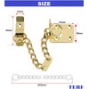 TERF® Heavy Duty Door Chain Polished Brass Narrow Design Door