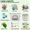 LAKJUOZ 1 Piece Canvas Cosmetic Bag Multifunctional Small Makeup Bag