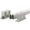Prime-Line K 5167 36 In. L Steel Reinforced White Vinyl