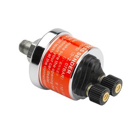 GlowShift Replacement 2 Post 30 PSI Fuel Pressure Gauge Sensor Sending Unit 1/8-27 NPT Thread