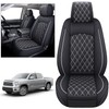 YIERTAI Seat Covers for Toyota Tundra Truck Custom Fit 2008-2023
