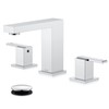 KENES Polished Chrome Widespread Bathroom Faucet 2 Handle Bathroom Sink