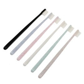 KOMBIUDA 6pcs Soft Bristle Toothbrushes for Adults Wavy Style Ergonomic Design for Gentle Oral Care for Travel and Daily Use Gentle Gums