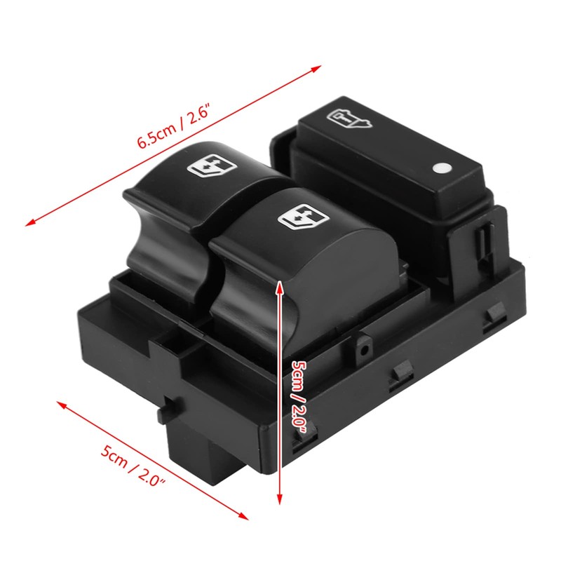 Jadeshay Window Switch Button, Car Electric Window Regulator Switch, Window