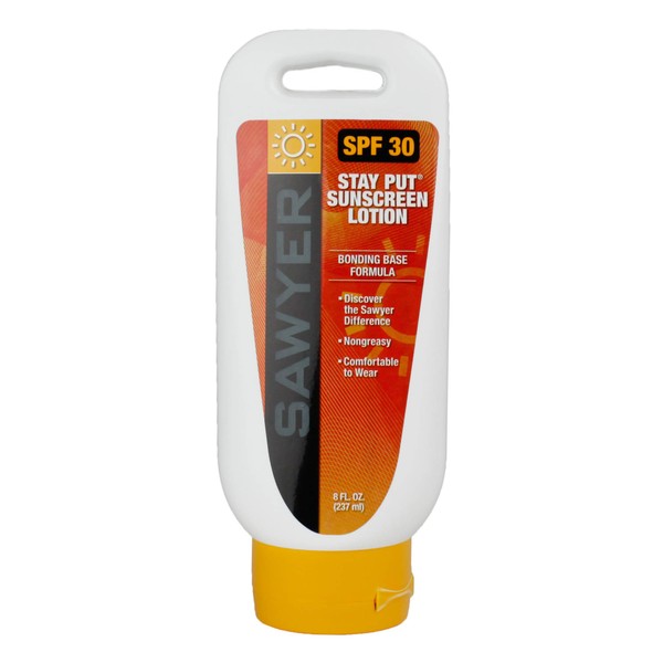 Sawyer SPF 30 Stay-Put System 1 Sunblock Lotion Tottle (8-Ounce)