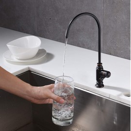 Kmeino Oil Rubbed Bronze Water Drinking Faucet Water Filter Faucet Fits Most RO Units or Water Filtration System Brass Body Sink Water Filtration Faucet