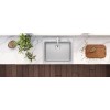 Ruvati 25"x22" Drop-in Topmount 16 Gauge Single Bowl Kitchen Sink-
