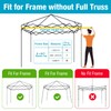 8x8 Canopy Replacement Top Cover with Air Vents for ez