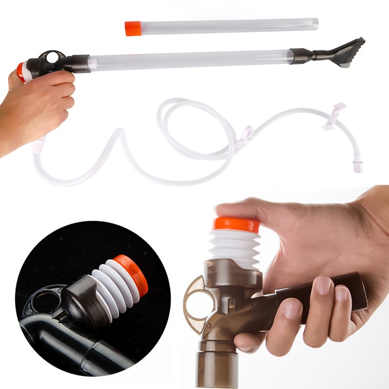 Manual Aquarium Water Changer Safe Efficient Fish Tank Gravel Cleaner