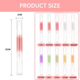 Ninnyi 10 PCS Cuticle Oil Pen for Nails. Nourishing Moisturizing Cuticle Oil for Nail Growth Care