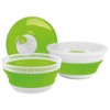 Camp4 Foldable Salad Spinner Lime White Also Strainer & Bowl