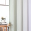 Estelar Textiler Sage Green and Greyish White Ombre Blackout Curtains
