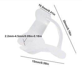 Duokon Pack of 100 Plant Clips, Mini Plastic Tomato Clips, Reusable Plant Clips, Plant Support Clip for 2.2 mm - 4.5 mm Vegetable Flowers Seedlings