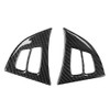 2Pcs/Set Carbon Fiber Steering Wheel Frame Cover Trim Left Hand