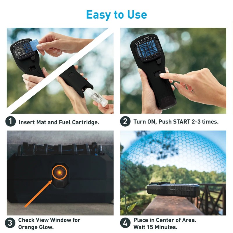 Thermacell MR300 Portable Mosquito Repeller, Hunt Pack w/Holster NEW! #