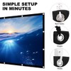 DASIAUTOEM 100 Inch Canvas Projector, 16:9 HD 4K Projector Screen