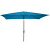 Pure Garden 10 Rectangular Umbrella, Turquoise