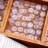 500 Pcs Clear Resin Buttons, Clear 2 Hole Buttons Transparent
