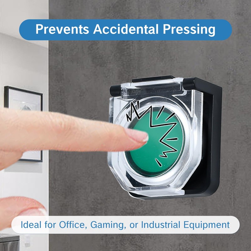 YKEBVPW Button Covers PC Power Switch Shield Power Push Proof