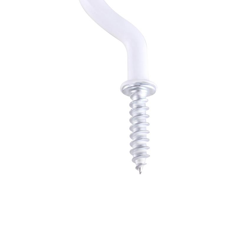 TIOMIOSEA Screw hooks, white, 70 mm, pack of 20, hook