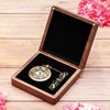 Walnut Wood Pocket Watch Box Portable Single Pocket Watch Display