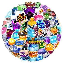60 Pieces Fruits Stickers for Laptops, Cool Classic Cartoon Stickers for Teens, Kids, Boys, Computers, Skateboards, Cell Phones, Scrapbooks