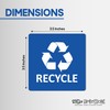 Sticky Expressions | Recycle Stickers for Trash Bins (4 Pack)