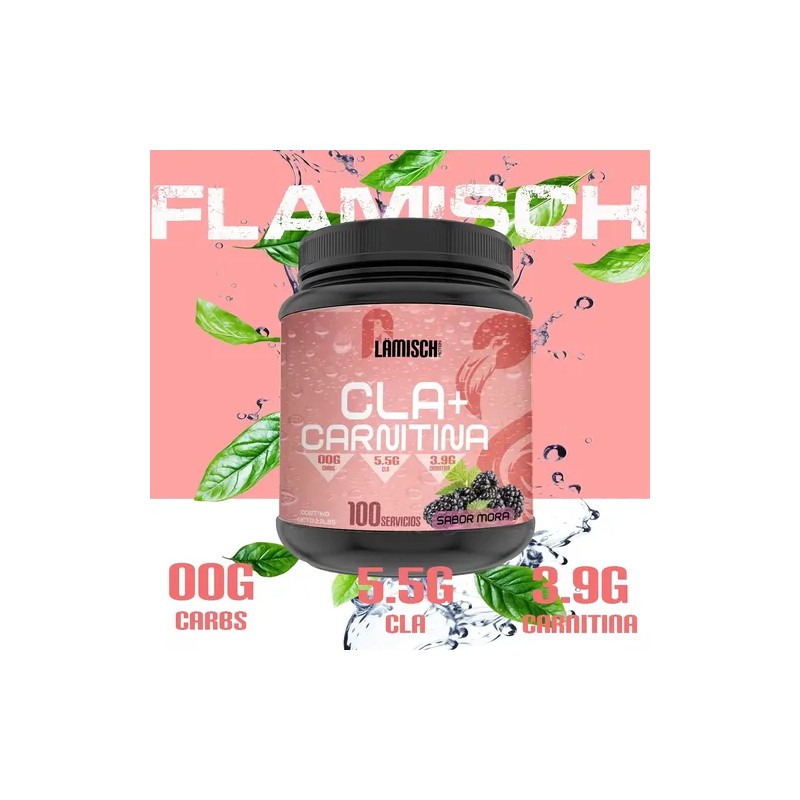 Cla Carnitina 1kg Flamish 100 Servicios Varios Sabores