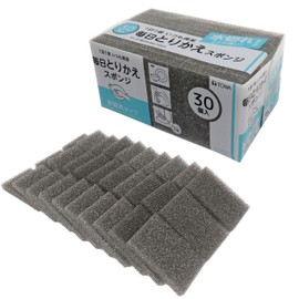 Towa Sangyo 13053 KR Daily Replacement Sponge, Drain 30 Ps, Disposable, Gently Washable, Drainage, Soft, Kitchen Sponge, Scourer, Clean, 2.2 x 0.4 x 3.1 inches (5.5 x 1 x 8 cm)