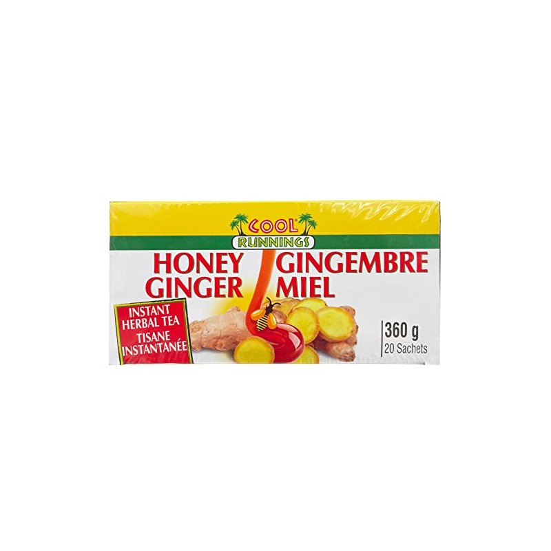 Cool Runnings Honey Ginger Instant Herbal Tea, 360g/13oz {Imported from