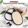 Almooni Esponja Vegetal Natural Resistente Hombre Exfoliante Corporal Hecha Lufa