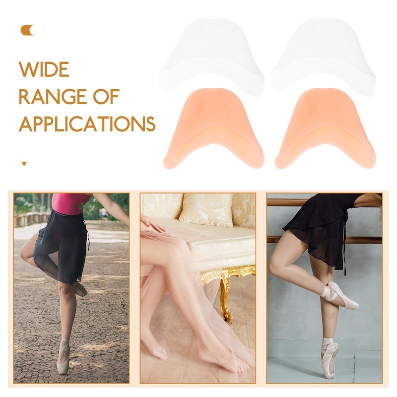 Baluue 3sets 2 Pairs Breathable Toe Pouches Wear Resistant Toe